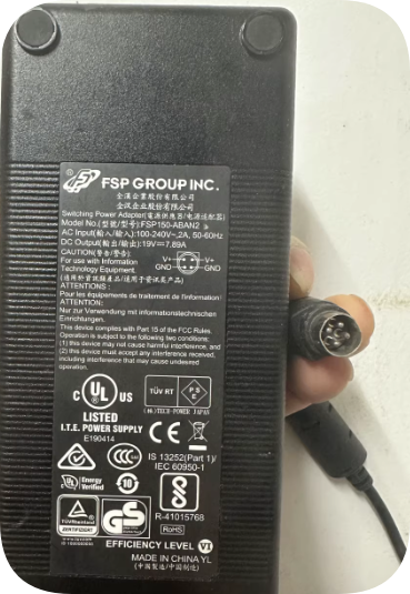 *Brand NEW*Hot Selling! FSP19V7.89A 150W 4-Pin Power Adapter FSP150-AAA ABAN2 19V Charger Power Supply